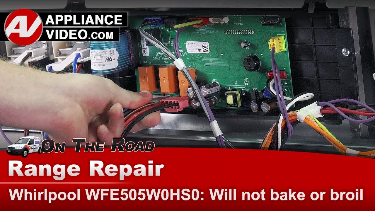 Whirlpool WFE505W0HS0 Stove Will not bake or broil Electronic