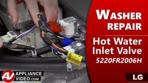 LG WM9000HVA Washer – No hot water – Hot Water Inlet Valve