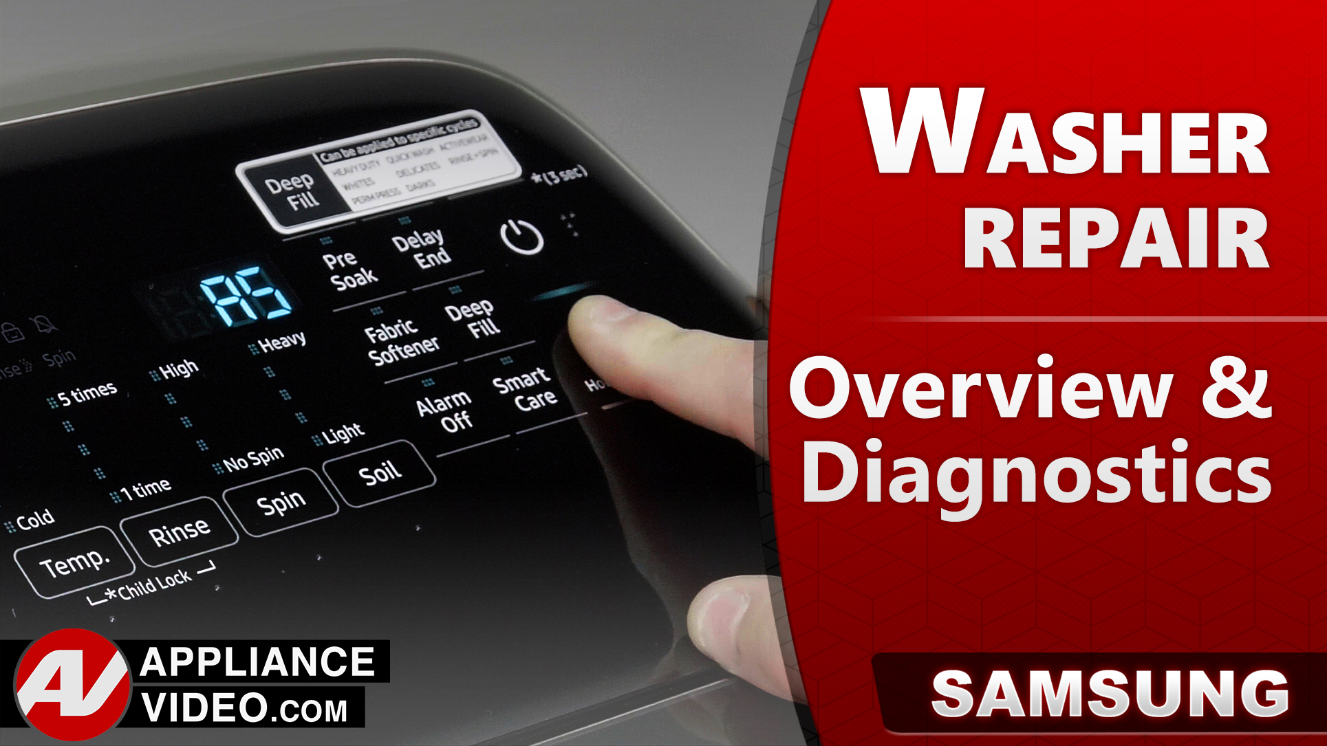 Samsung WA50T5300AC Washer – Overview / Diagnostics