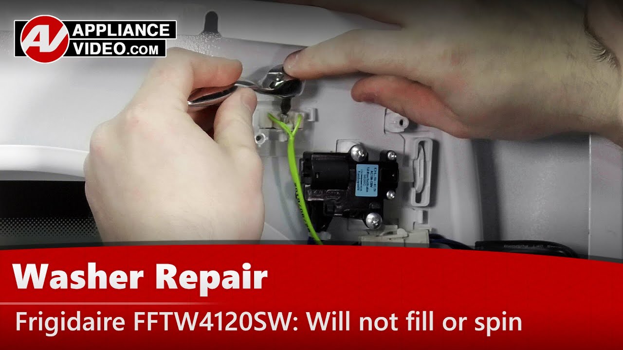 Frigidaire FFTW4120SW Washer Will not fill Lid Switch Appliance Video