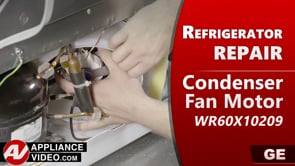 GE PSE25KSHKHSS Refrigerator – Freezer is not freezing – Condenser Fan Motor