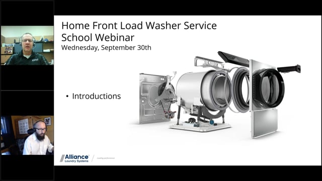 Alliance – Speed Queen – October 2020 Webinar – Front Load Washer Fundamentals