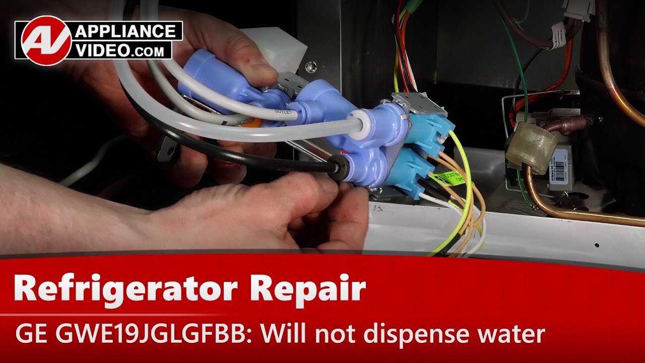 GE GWE19JGLGFBB Refrigerator Will not dispense water Water Inlet