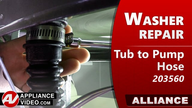 Speed Queen – Alliance TR7 Washer – Leaking water – Tub-to-Pump Hose