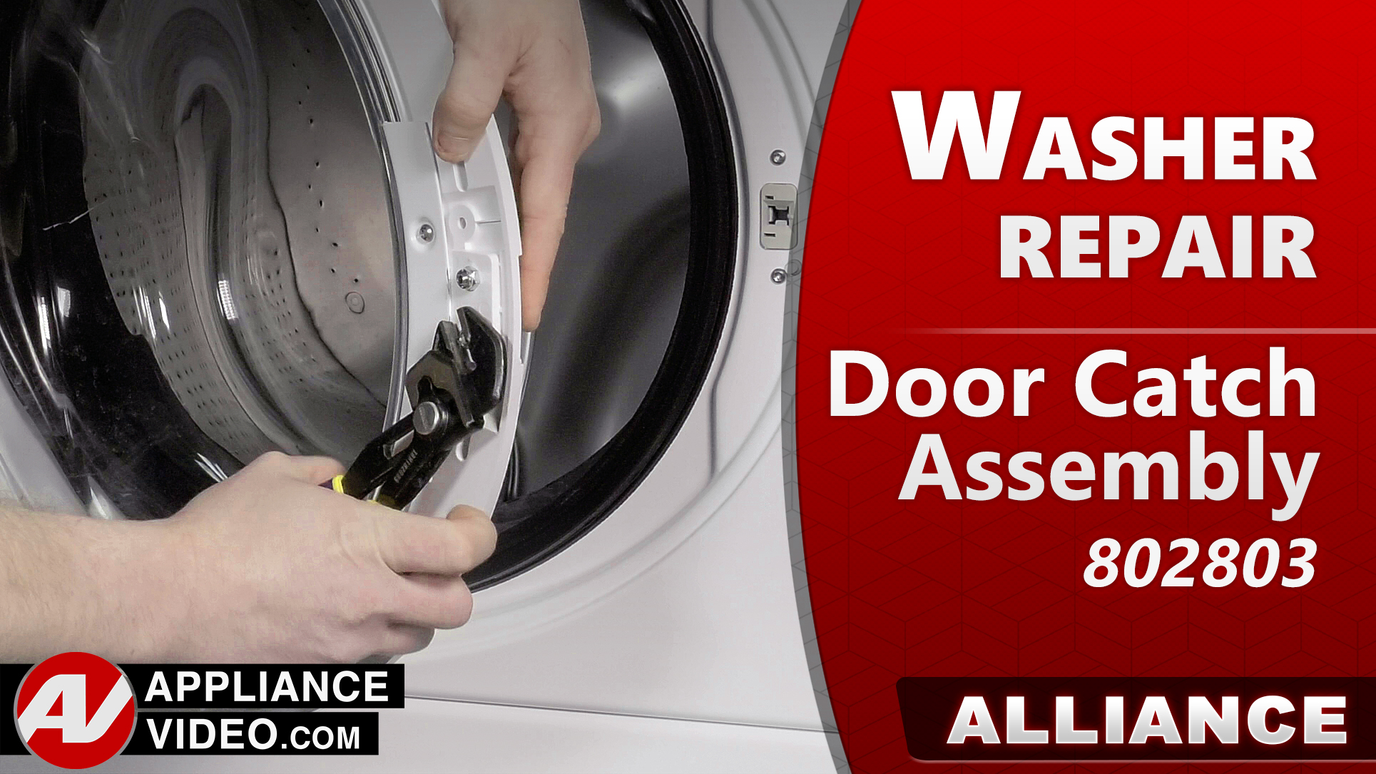 Speed Queen – Alliance AFNE9BSP116TW13 Washer – Door will not stay shut – Door Catch Assembly