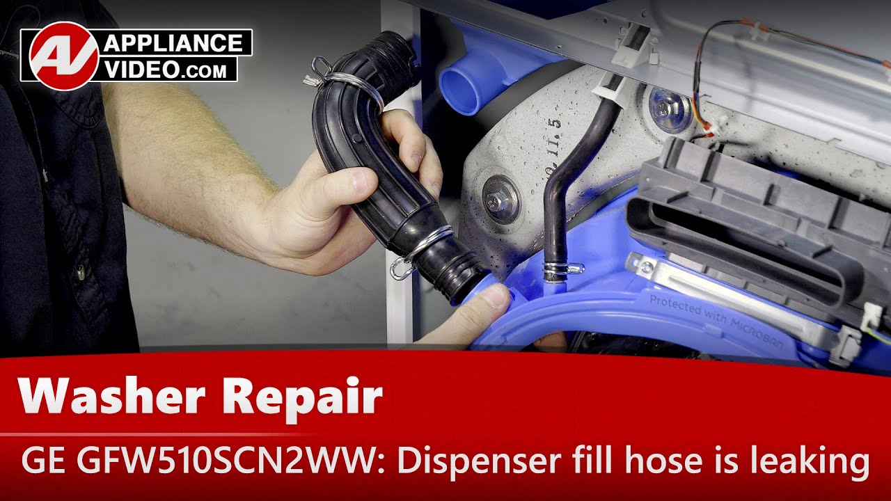 GE GFW510SCN2WW Washer Hose is leaking Dispenser Fill Hose