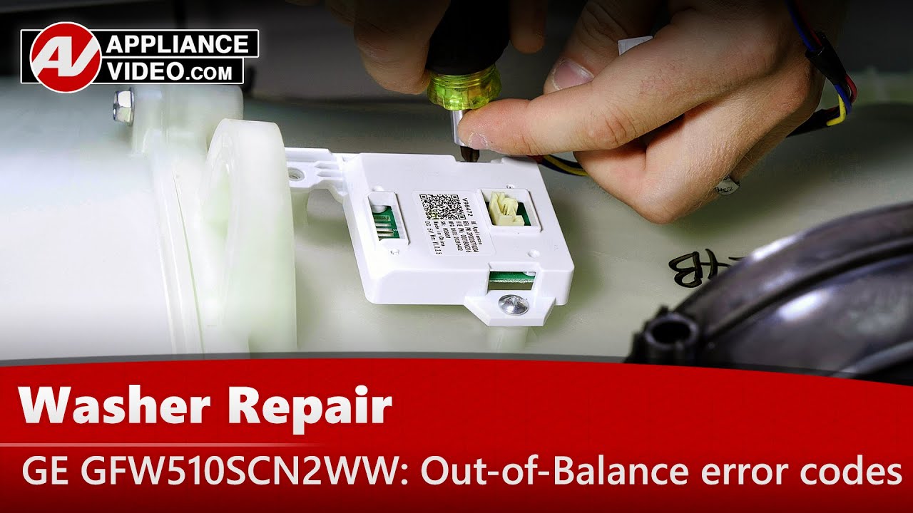 GE GFW510SCN2WW Washer Not detecting outofbalance load