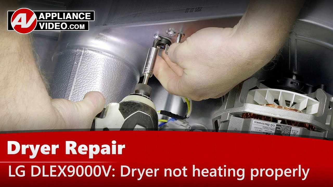 LG DLEX9000V Dryer Dryer not heating properly Blower Thermostat