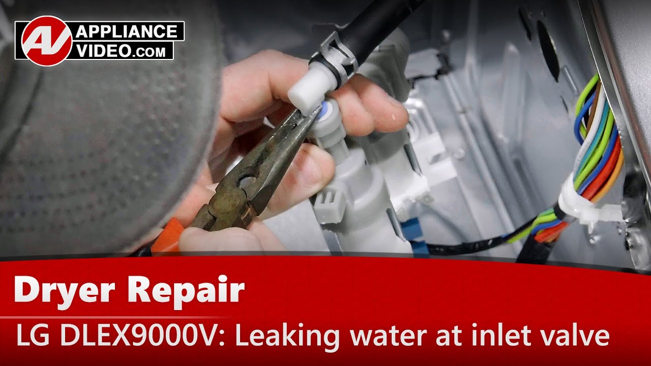 LG DLEX9000V Dryer Leaking water at inlet valve Water Inlet Valve