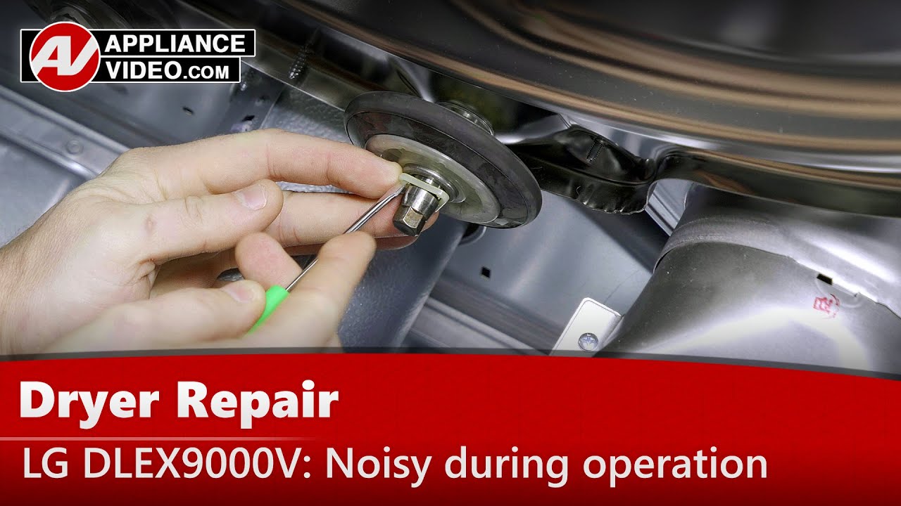 LG DLEX9000V Dryer Noisy during operation Drum Roller Appliance Video