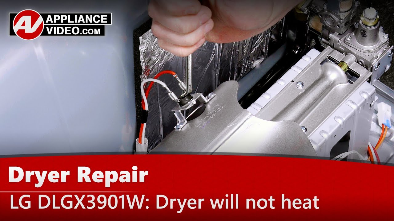 LG DLGX3901W Dryer Dryer will not heat Hilimit & Safety