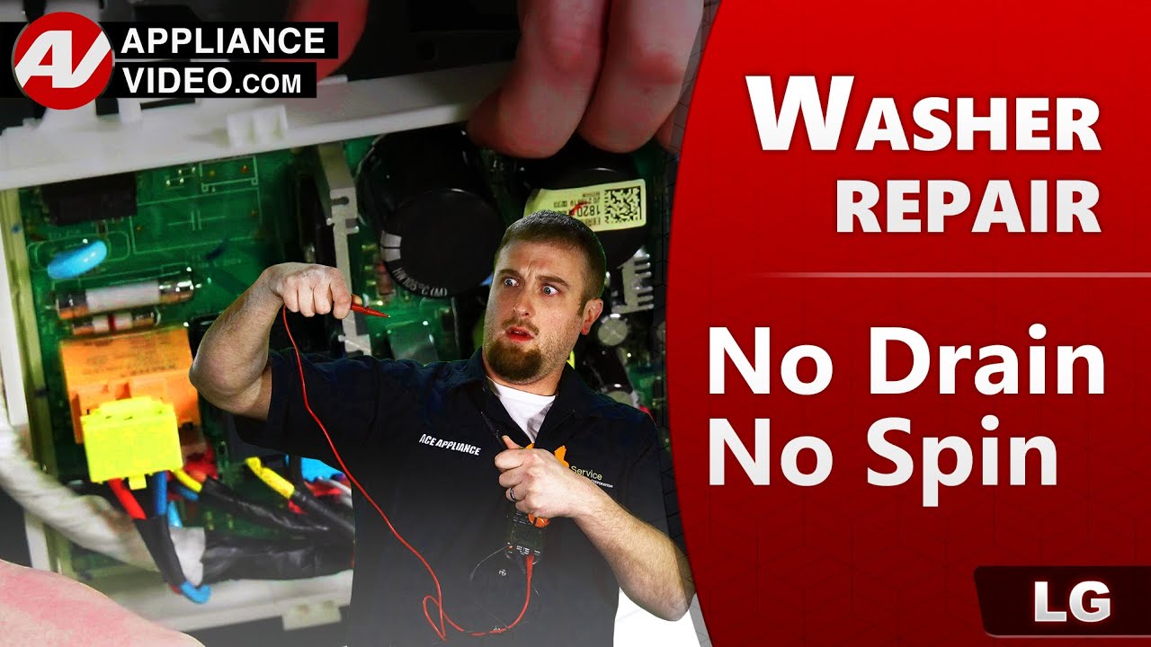 LG WM3600HVA/00 Washer Unit will not drain Electronic Control