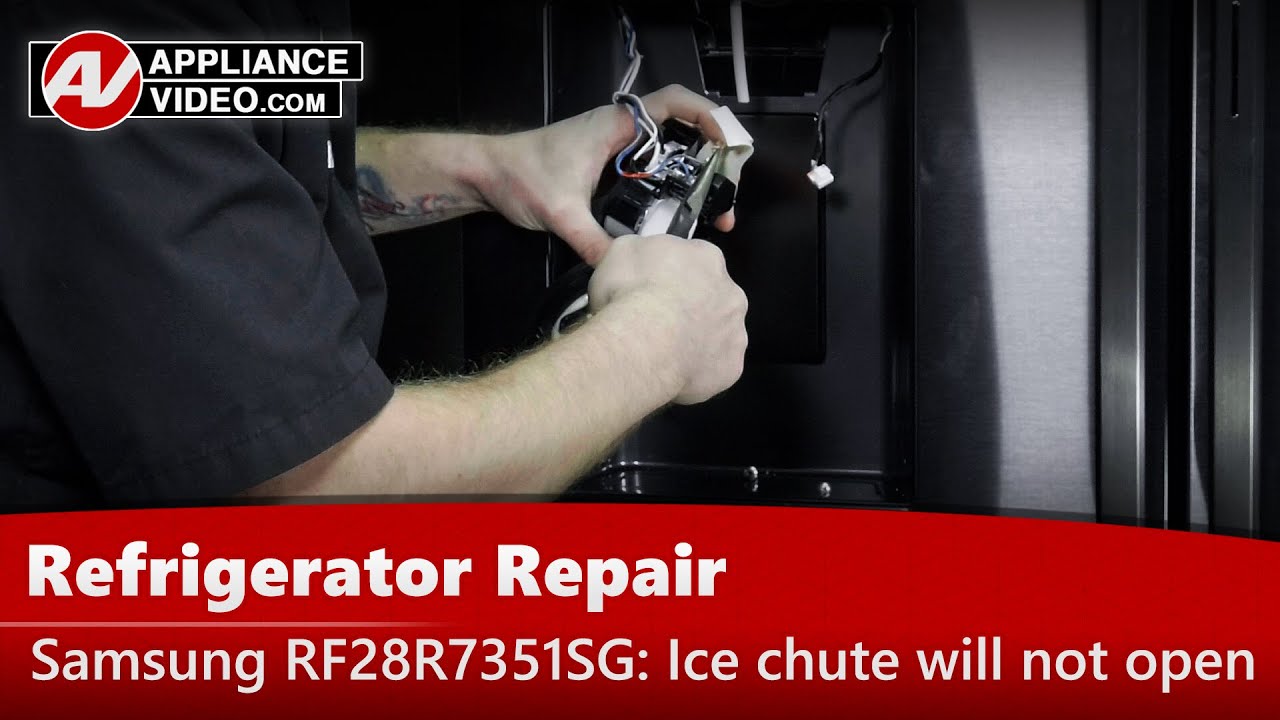 Samsung RF28R7351SG/AA Refrigerator Ice chute will not open Ice