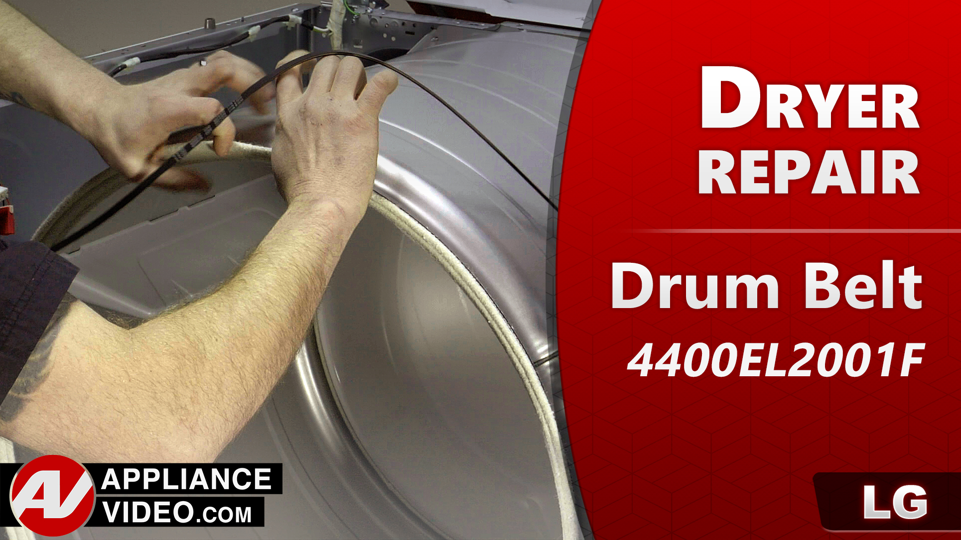 LG DLG7301WE Dryer – Will not start – Drum Belt