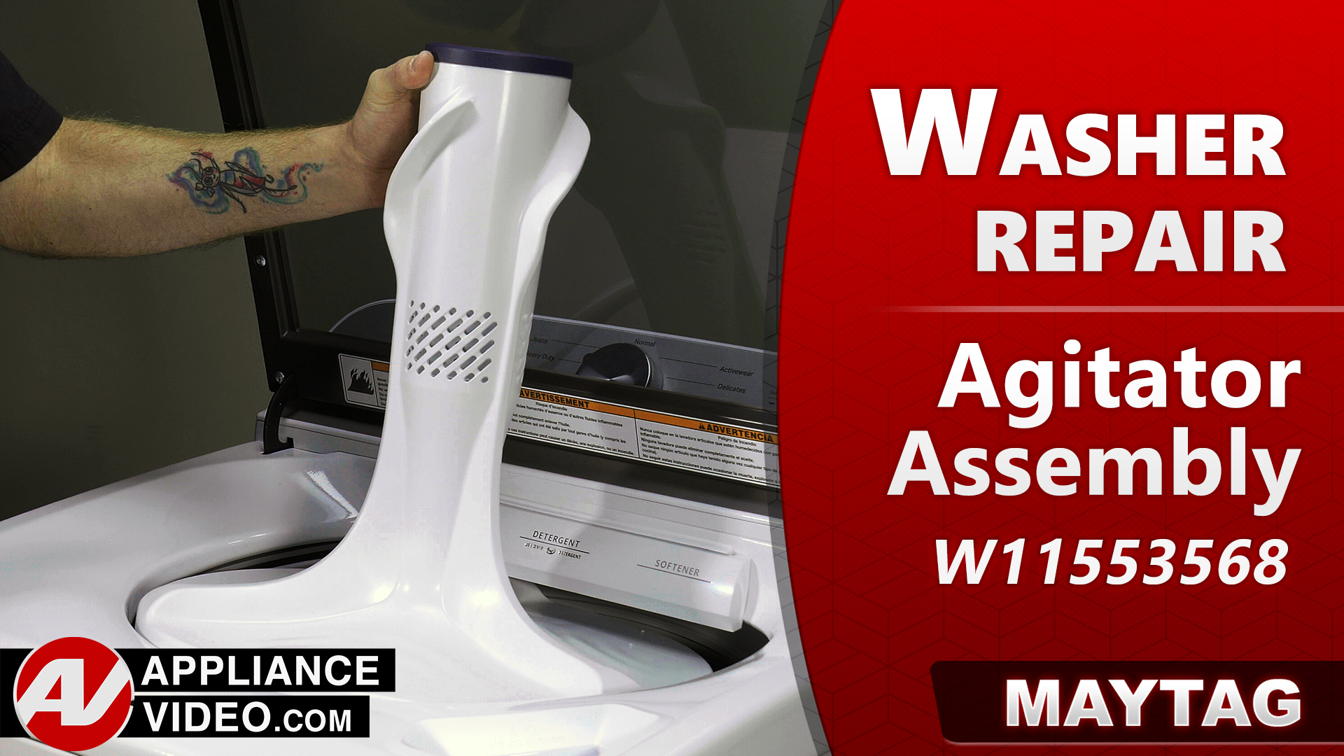 Maytag MVW6500MW0 Washer – Cosmetic damage – Agitator Assembly